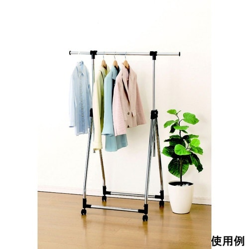 コンパクトフォールディングハンガーブラッ