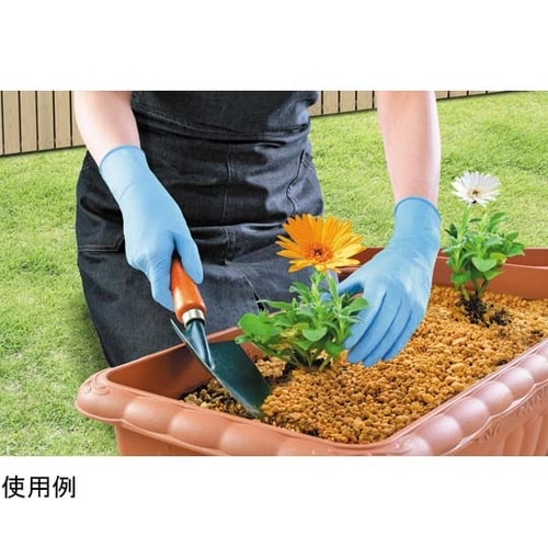 ニトリル手袋 60μ(粉なし) L ブル