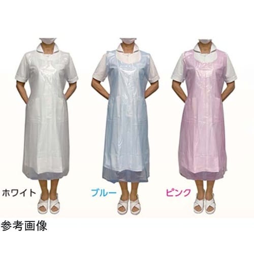 PEエプロンN(袖なし)ホワイト 1ケー