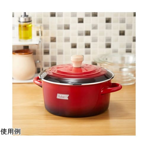 ルバーニ ホーロー両手鍋 22cm RA