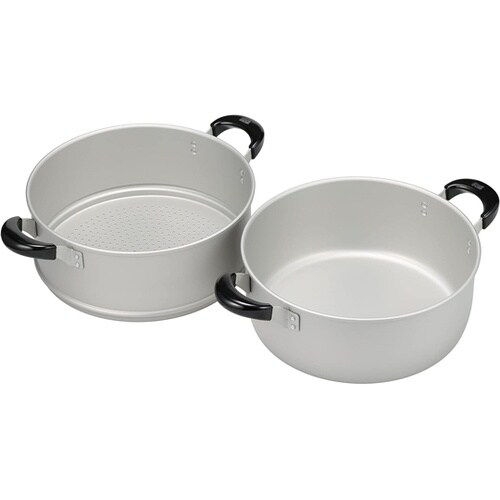 楽々小町 アルマイト加工 二段蒸し器 3