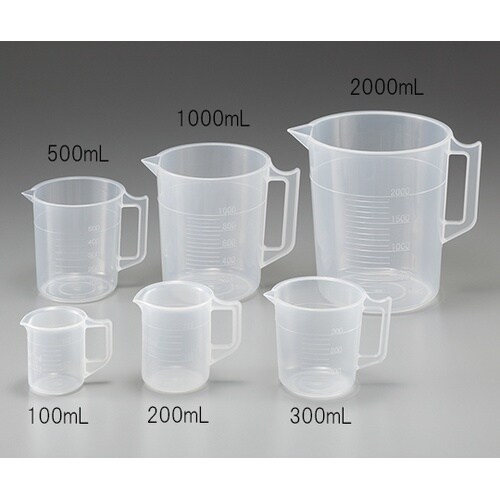 ポリプロピレン手付きビーカー100mL