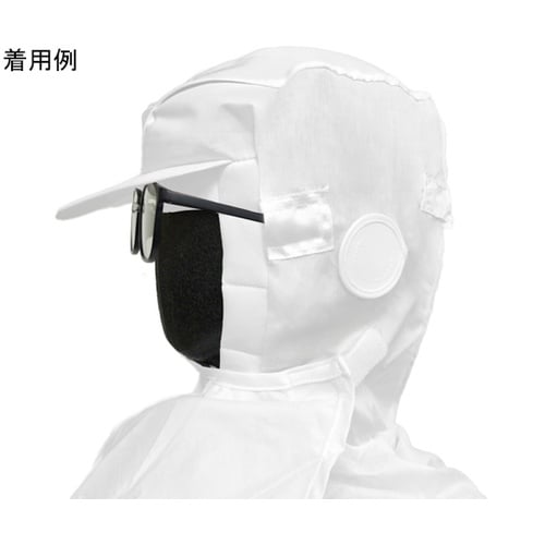 洗える頭巾 つば付き タレ有り 丸型マス