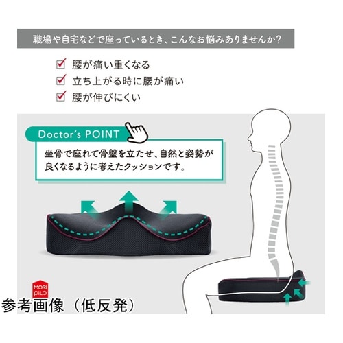 腰の事を考えたクッション 低反発 レッド