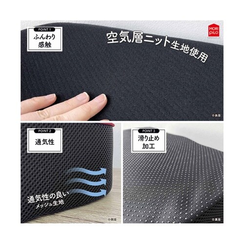 背中と腰を考えたクッション 低反発 レッ