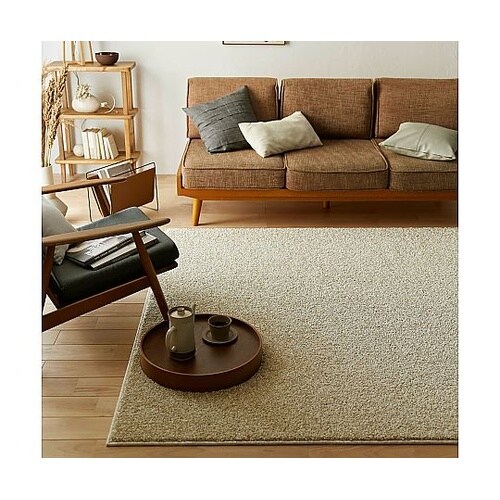 ラグ ルネ 190×190cm ベージュ