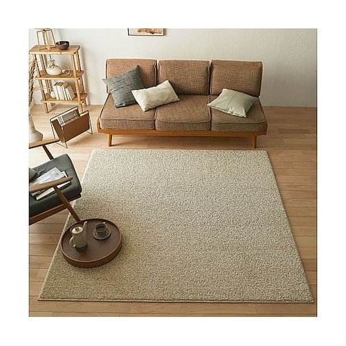 ラグ ルネ 190×190cm ベージュ