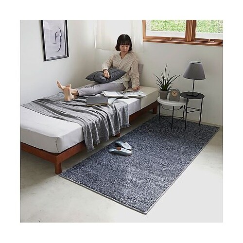 ラグ ルネ 90×190cm ブルーグレ