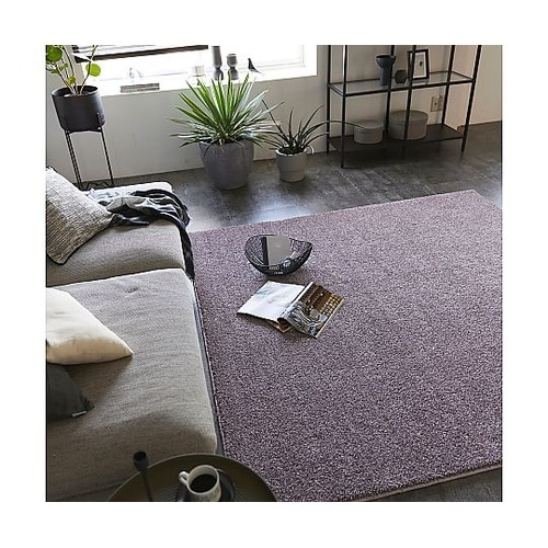 ラグ ルネ 190×190cm モーヴ