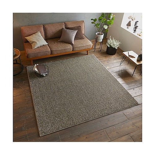 ラグ ルネ 190×190cm オリーブ