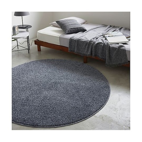 ラグ Mルネ 150×150cm ブルー