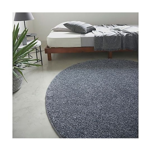 ラグ Mルネ 150×150cm ブルー