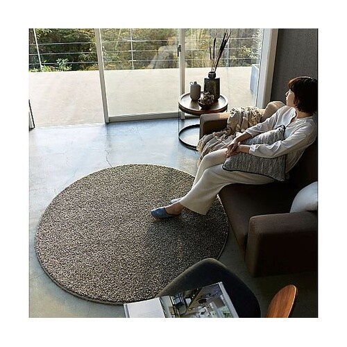 ラグ Mルネ 150×150cm オリー