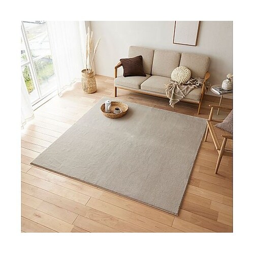 ラグ ハク 190×190cm ベージュ