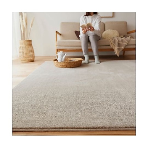 ラグ ハク 190×190cm ベージュ