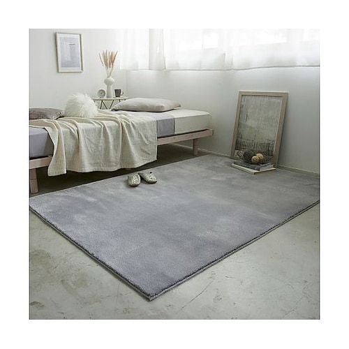 ラグ ハク 90×190cm グレー 1