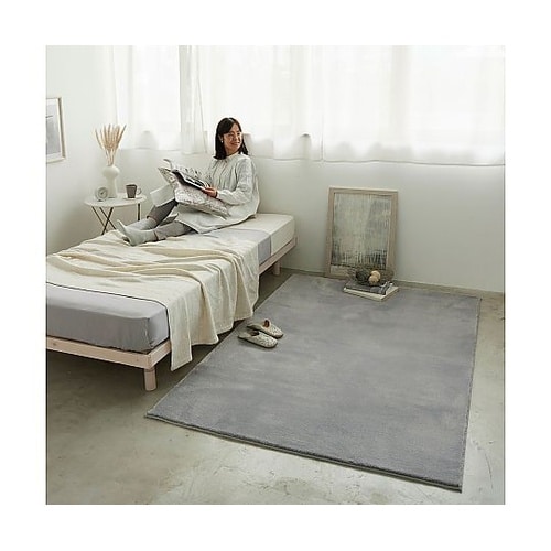 ラグ ハク 90×190cm グレー 1