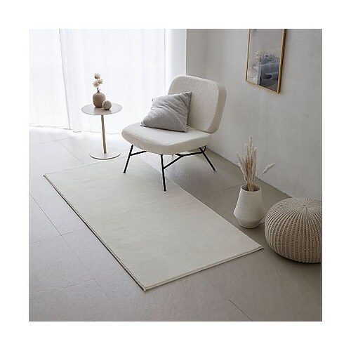 ラグ ハク 90×190cm ホワイト