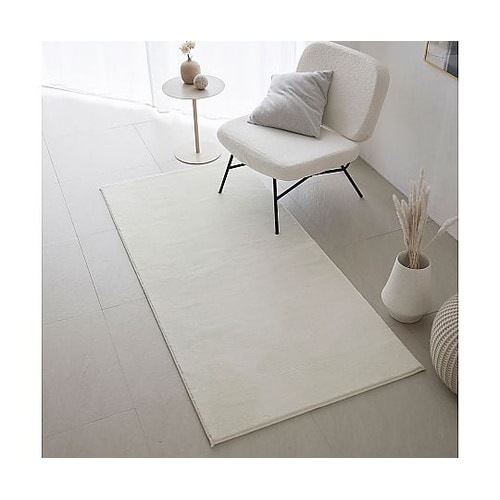 ラグ ハク 90×190cm ホワイト