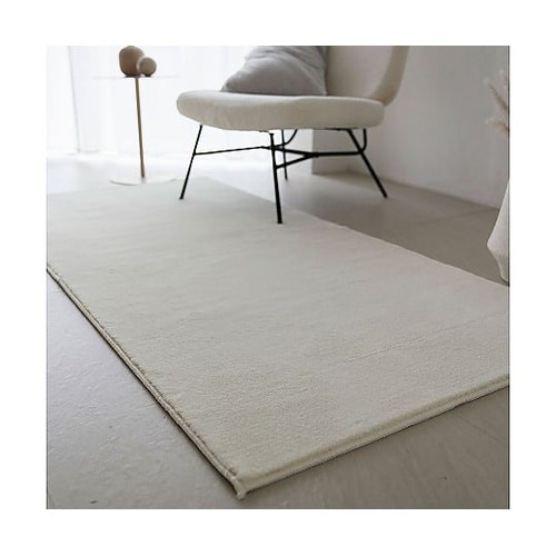 ラグ ハク 90×190cm ホワイト