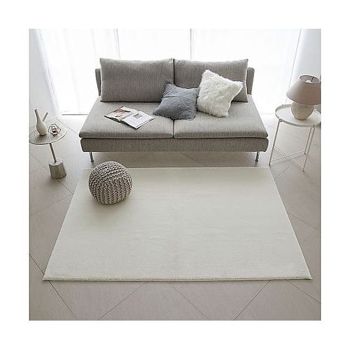 ラグ ハク 130×190cm ホワイト