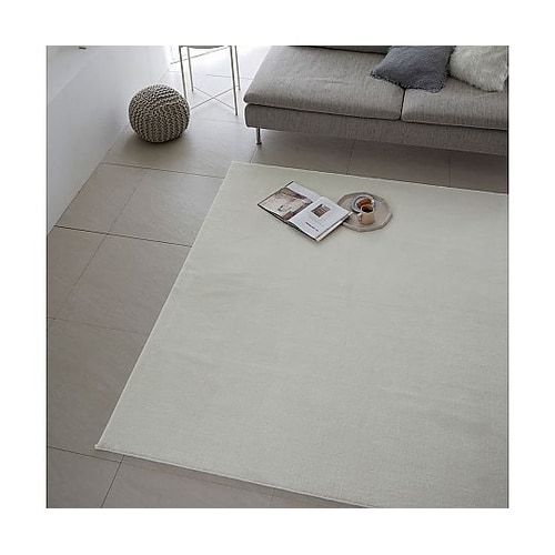 ラグ ハク 190×190cm ホワイト