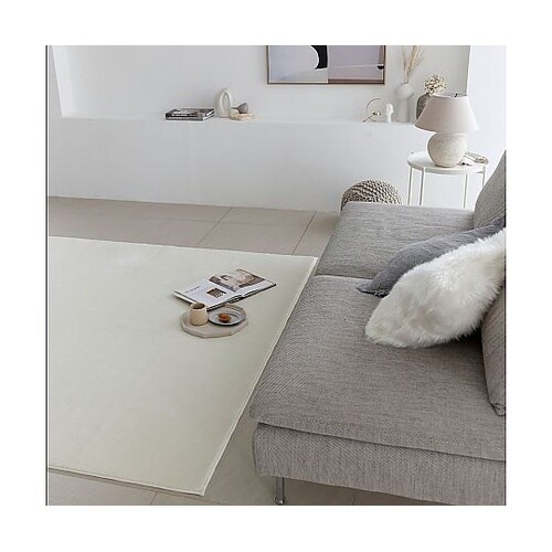 ラグ ハク 190×190cm ホワイト