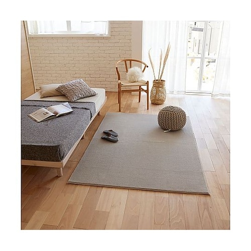 ラグ ハク 90×190cm グレージュ