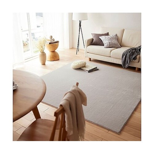 ラグ ハク 190×190cm グレージ