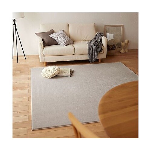 ラグ ハク 190×190cm グレージ