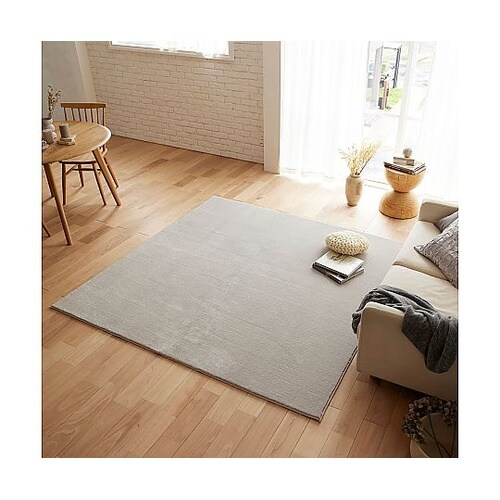 ラグ ハク 190×190cm グレージ