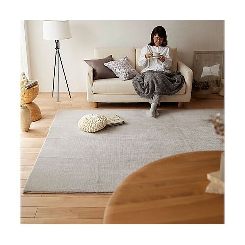 ラグ ハク 190×240cm グレージ