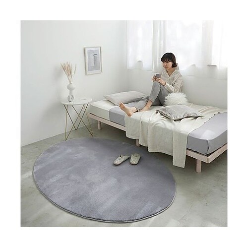 ラグ Oハク 190×240cm グレー