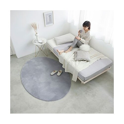 ラグ Oハク 190×240cm グレー