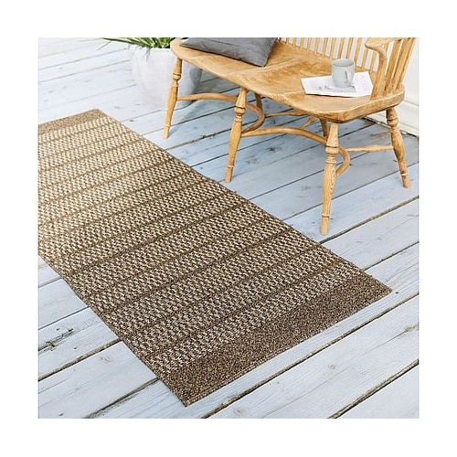 ラグ ブレイド 80×200cm ブラウ