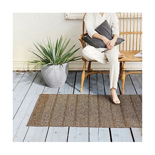 ラグ ブレイド 80×200cm ブラウ