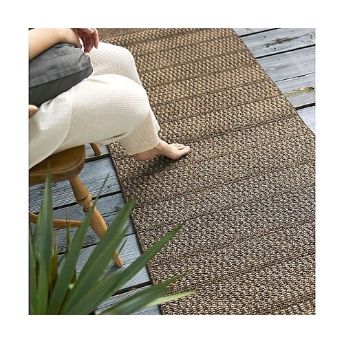 ラグ ブレイド 80×200cm ブラウ