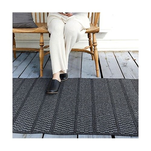 ラグ ブレイド 80×200cm ブラッ