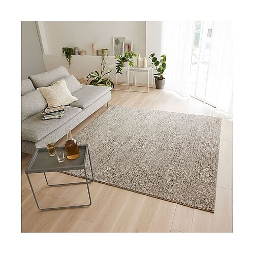 ラグ ソル 190×190cm アイボリ