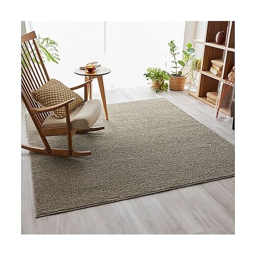 ラグ ソル 190×190cm ブラウン