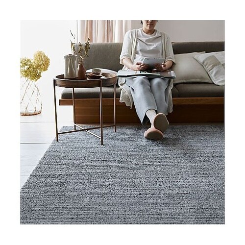 ラグ エクリュ 190×190cm グレ