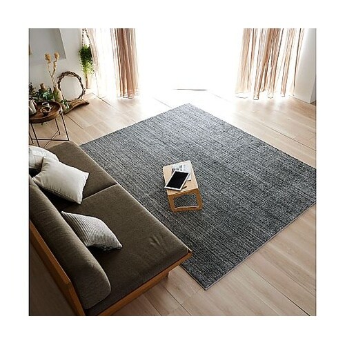 ラグ エクリュ 190×240cm グレ