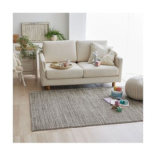 ラグ エクリュ 130×190cm グレ