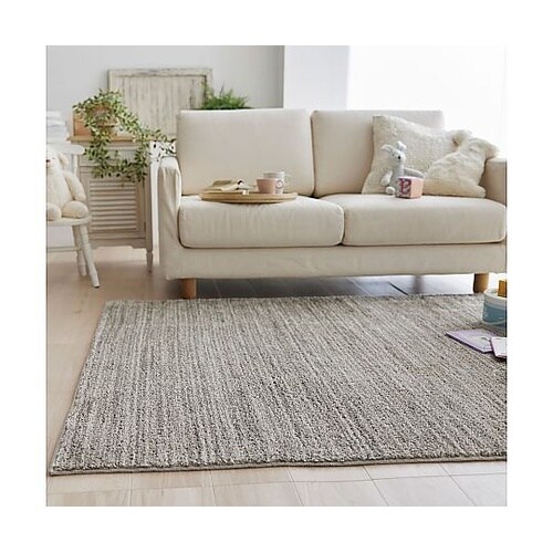 ラグ エクリュ 130×190cm グレ