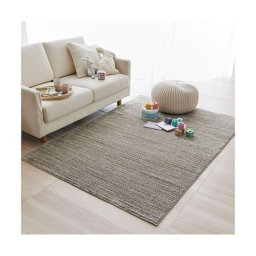 ラグ エクリュ 130×190cm グレ