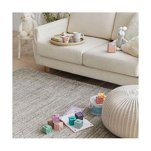 ラグ エクリュ 130×190cm グレ