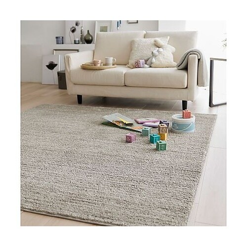 ラグ エクリュ 190×190cm グレ