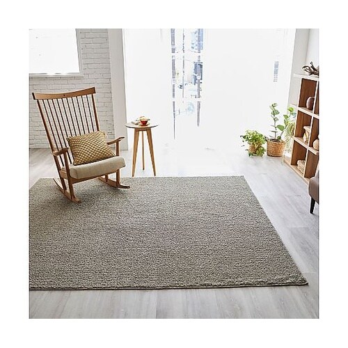 ラグ エクリュ 190×240cm グレ