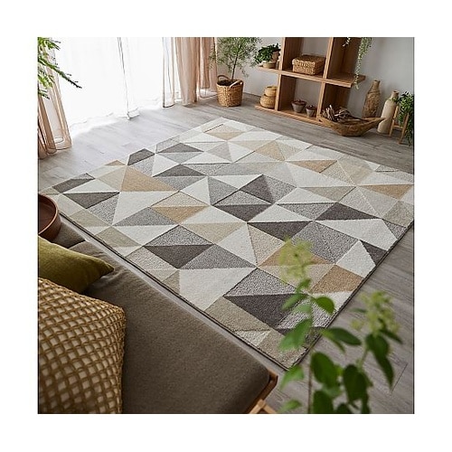 ラグ シーン 190×190cm ベージ