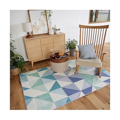 ラグ シーン 130×190cm ブルー